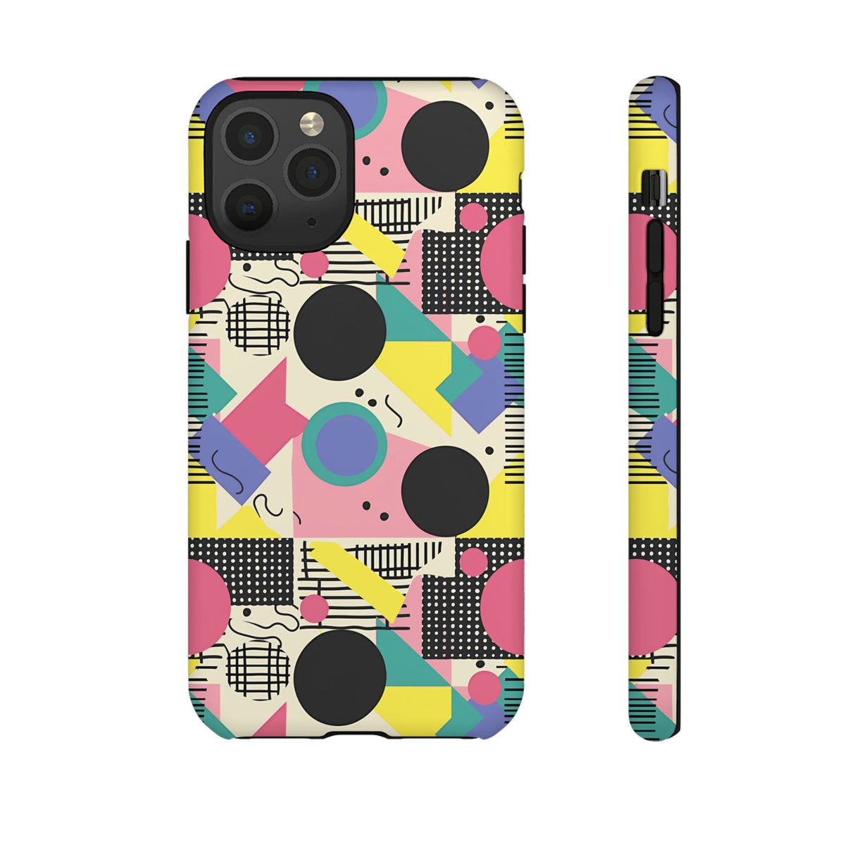 90s Themed Seamless Pattern Phone Case – Embrace Retro Style and Protection 228