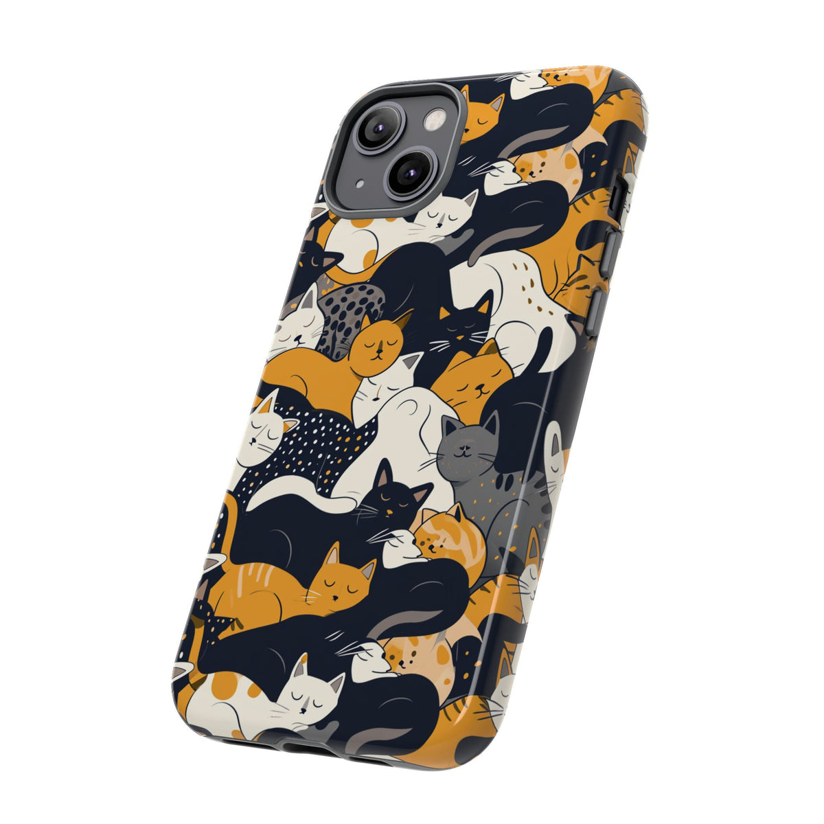 Seamless Cat Pattern Design Phone Case – Playful and Stylish Cat-Themed Phone Cover 2