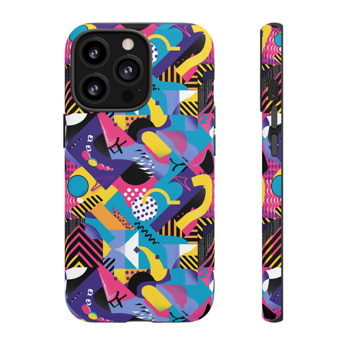 90s Themed Seamless Pattern Phone Case – Embrace Retro Style and Protection 303