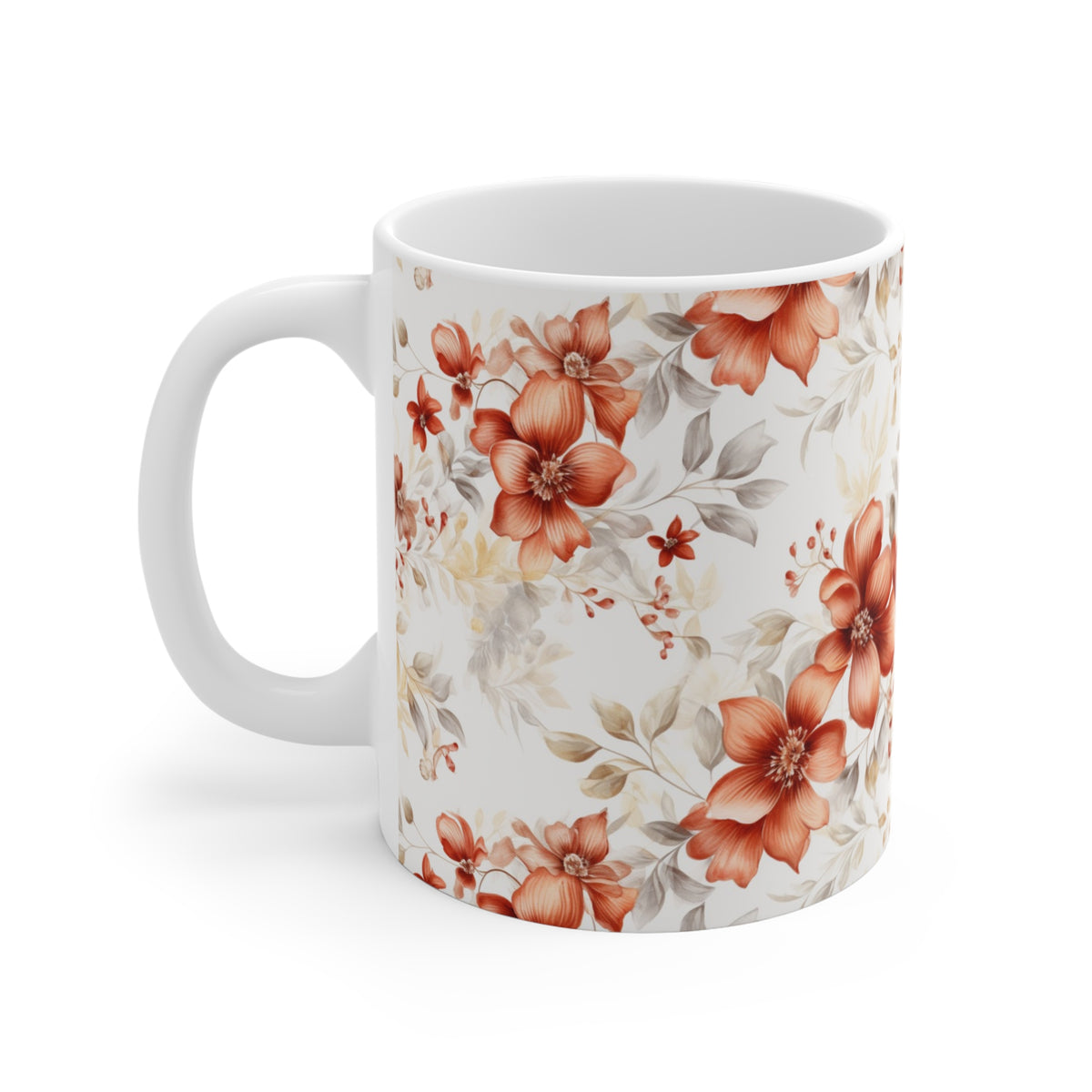 Various Watercolor Design All Over Coffee Mug – Unique Artistic Ceramic Coffee Cup 912