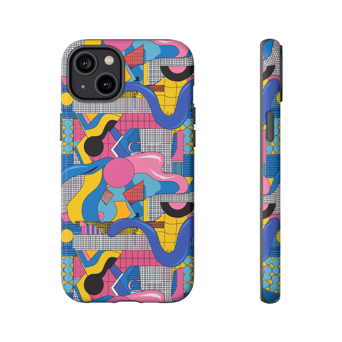 90s Themed Seamless Pattern Phone Case – Embrace Retro Style and Protection 224