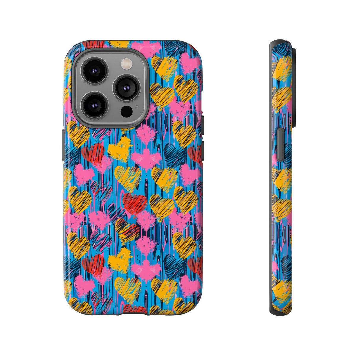 Heart Pattern Phone Case – Stylish & Loving Design for Your Device 262