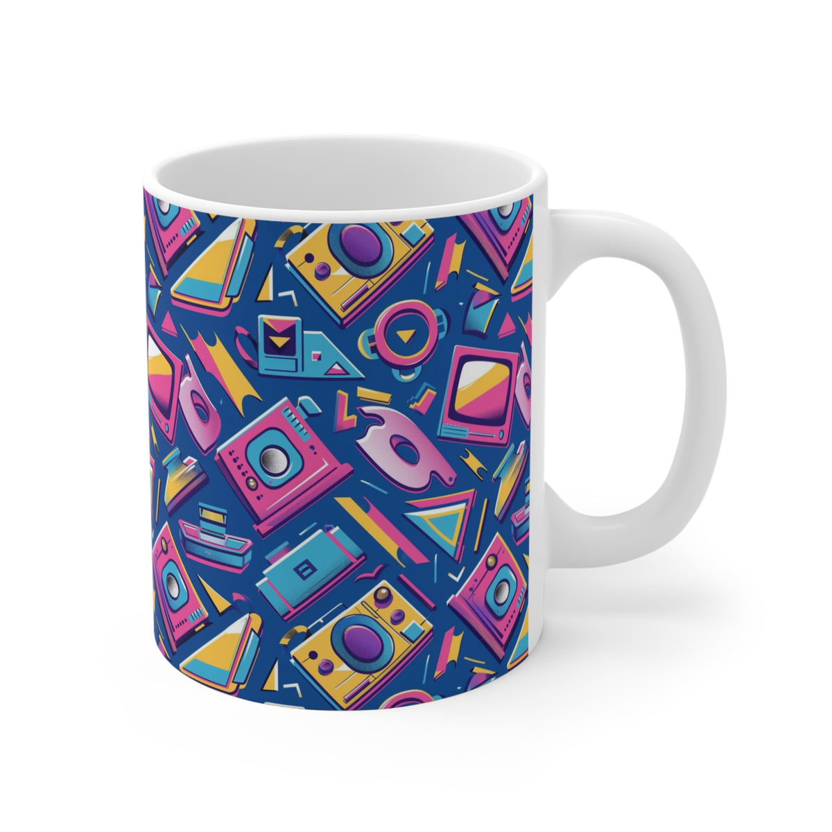 90s Retro Coffee Mug - Full Wrap Design 568