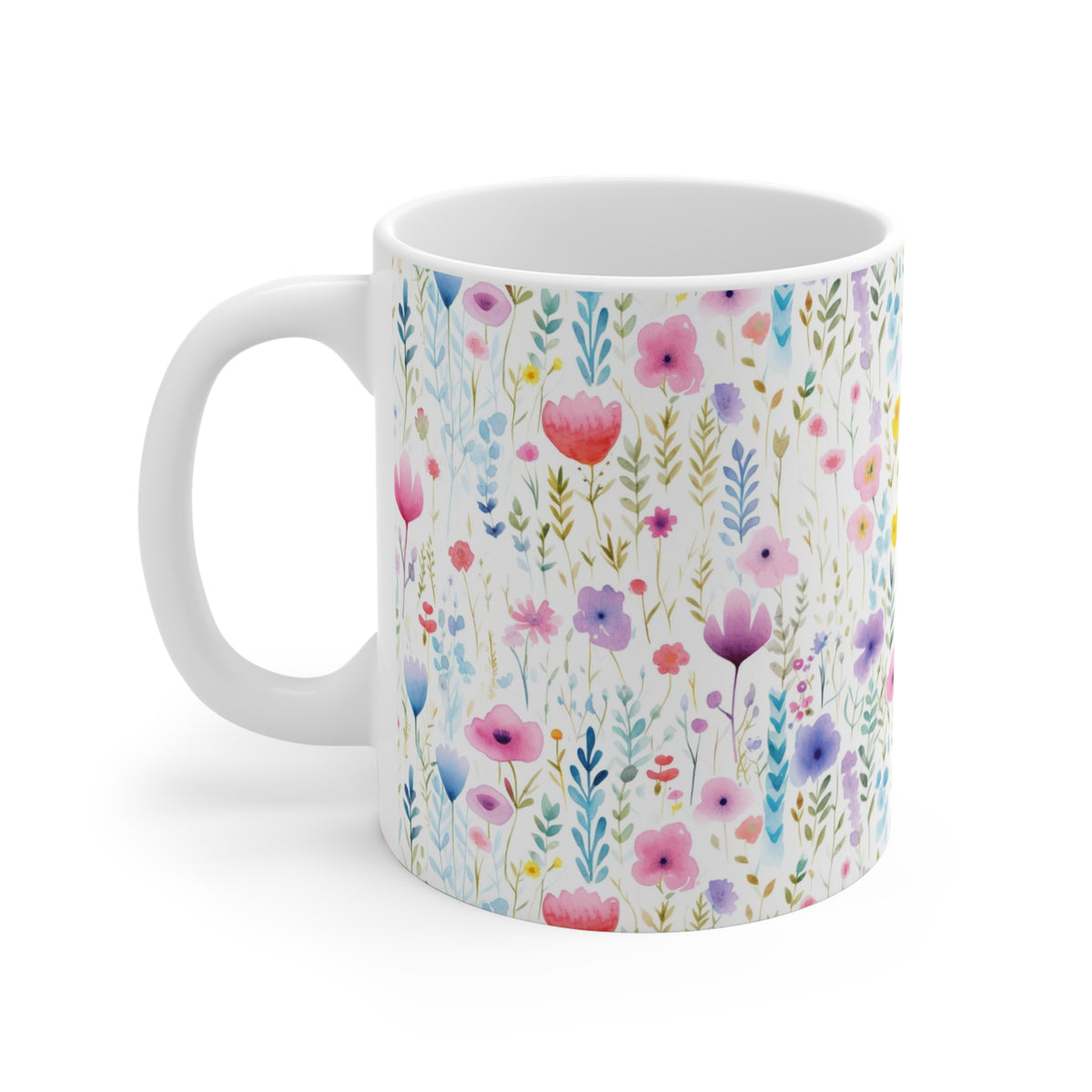 Various Watercolor Design All Over Coffee Mug – Unique Artistic Ceramic Coffee Cup 192