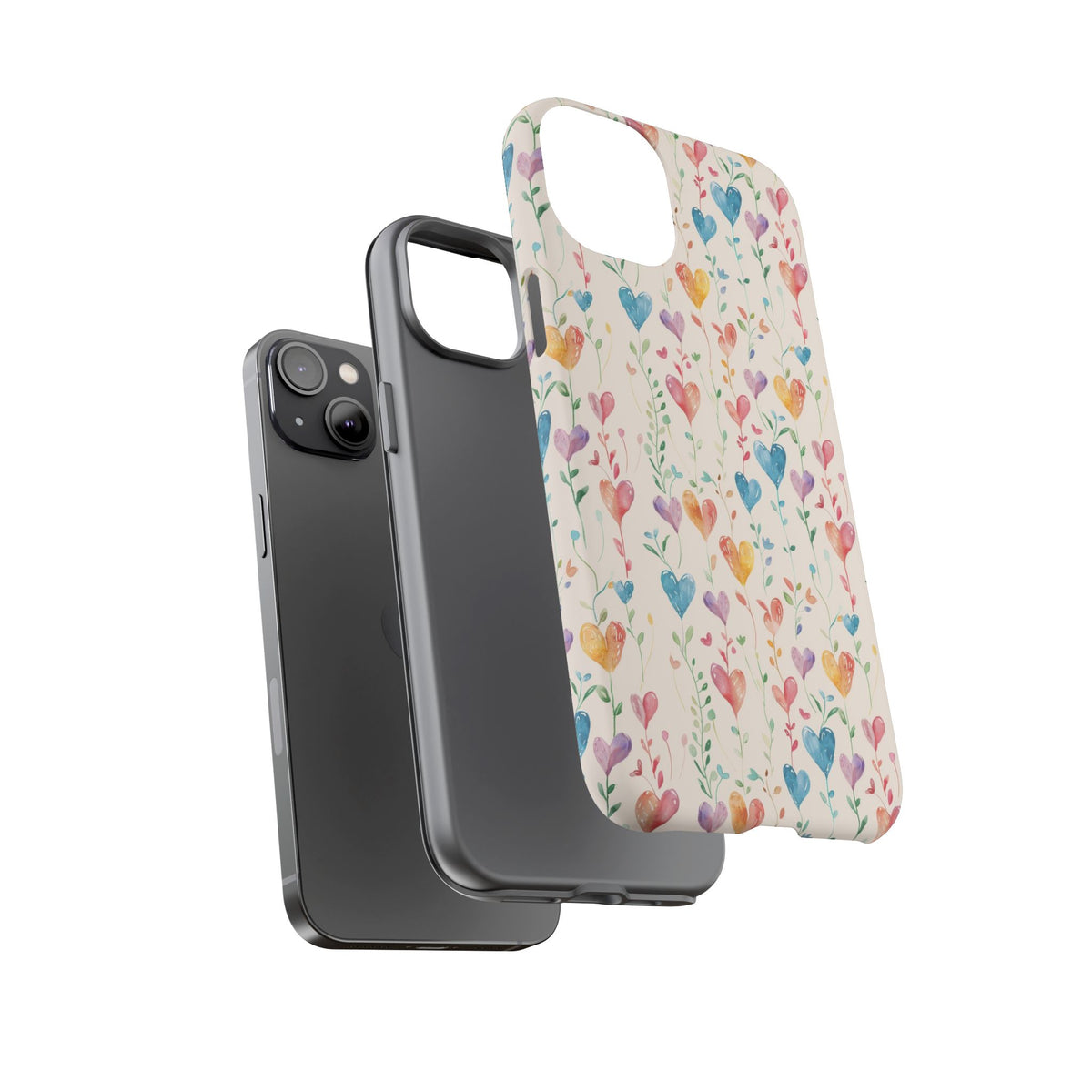 Heart Pattern Phone Case – Stylish & Loving Design for Your Device 226