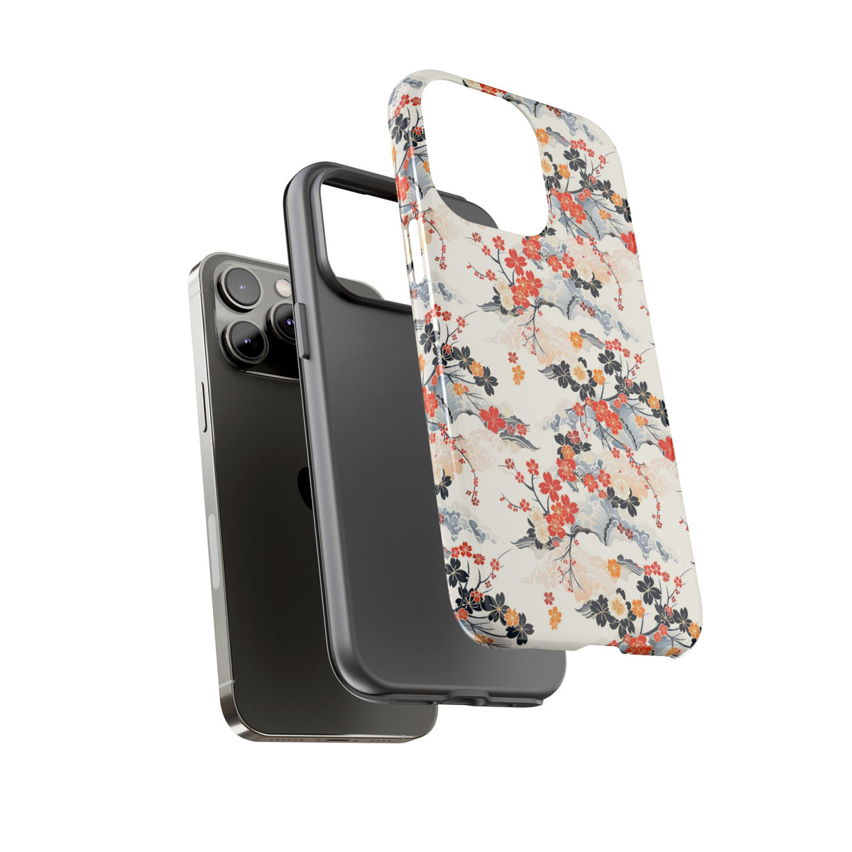 Japanese Pattern Phone Case – Elegant & Timeless Design for Your Phone 302