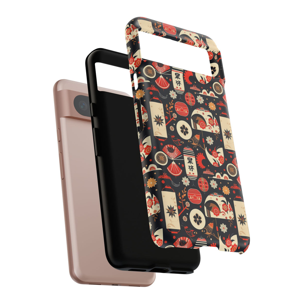 Japanese Pattern Phone Case – Elegant & Timeless Design for Your Phone 069