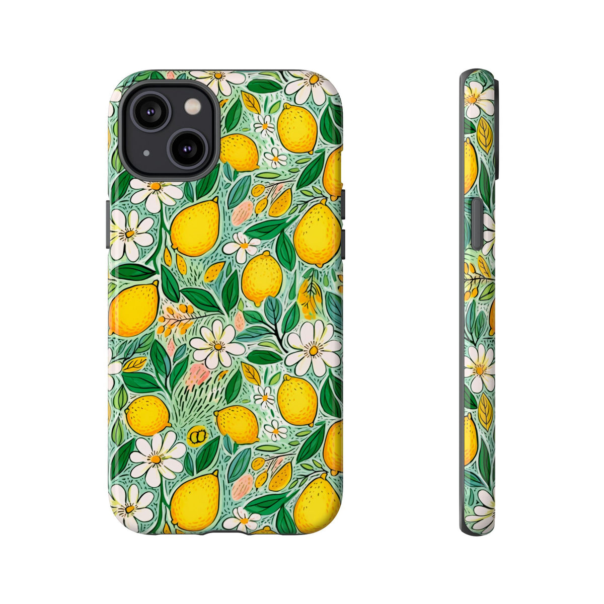 Cute Summer Lemons Phone Case – Refreshing Citrus Design for Your Phone 3