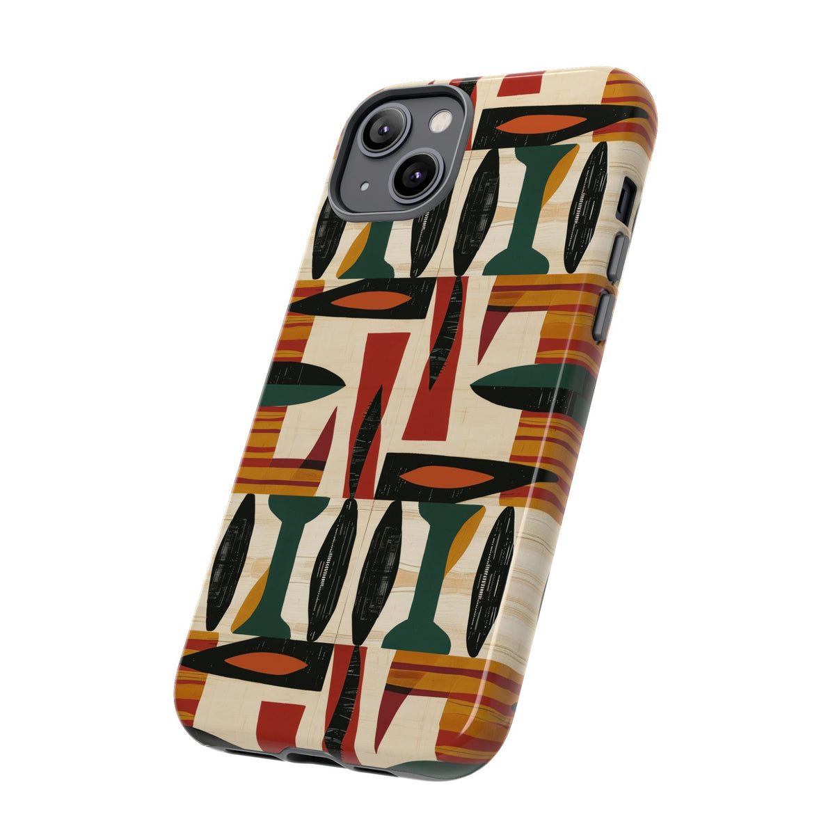 Stylish African Pattern Phone Case – Unique and Vibrant Protection 196