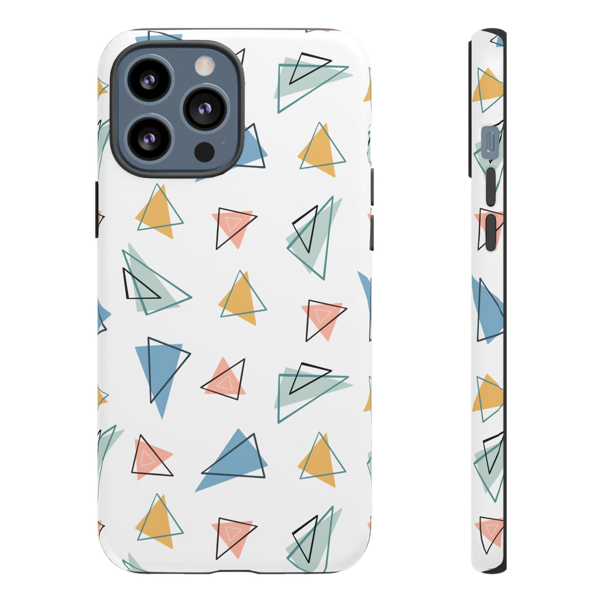 Triangle Pattern Phone Case – Modern & Durable Geometric Design