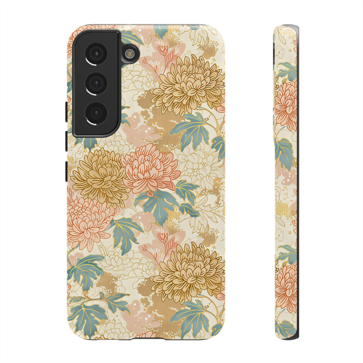 Japanese Blossom Asian Floral Design Phone Case – Elegant Floral Phone Cover