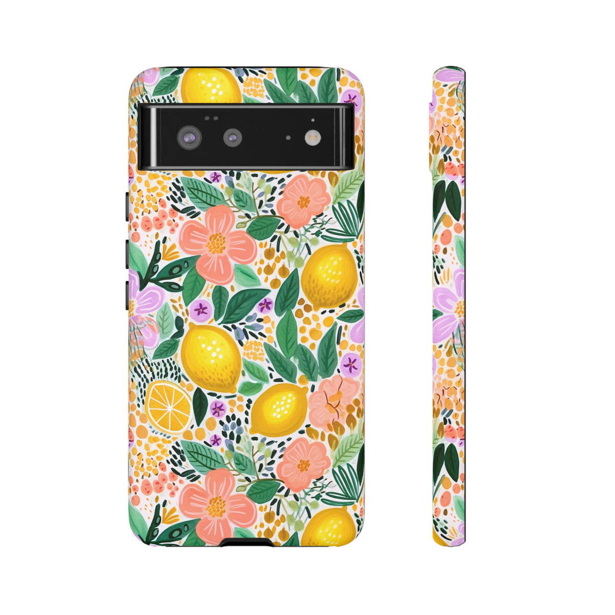 Cute Summer Lemons Phone Case – Refreshing Citrus Design for Your Phone