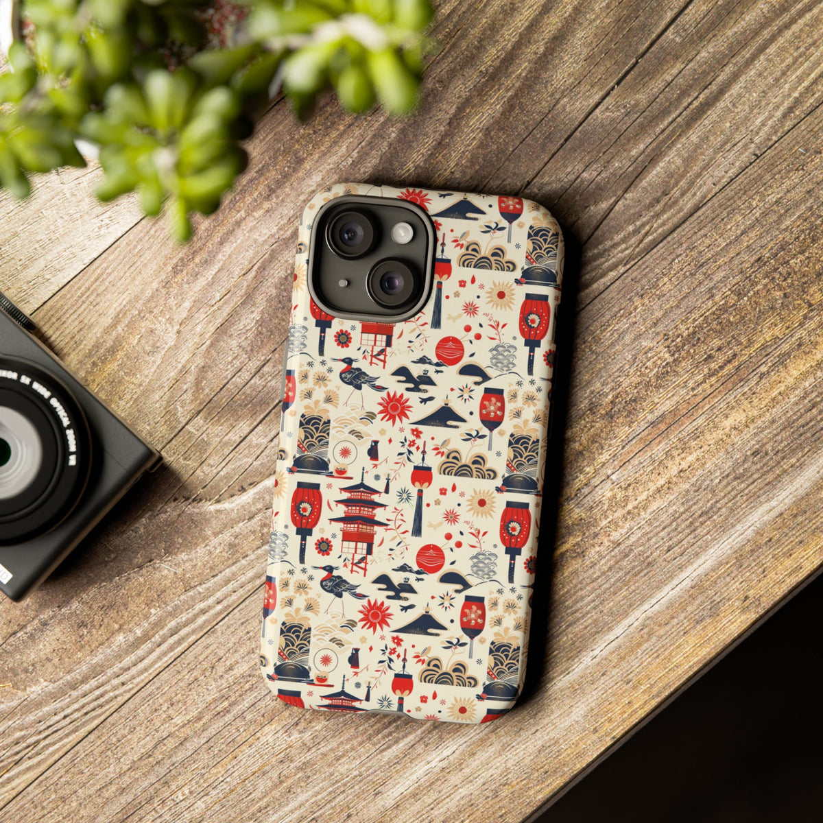 Japanese Pattern Phone Case – Elegant & Timeless Design for Your Phone 024