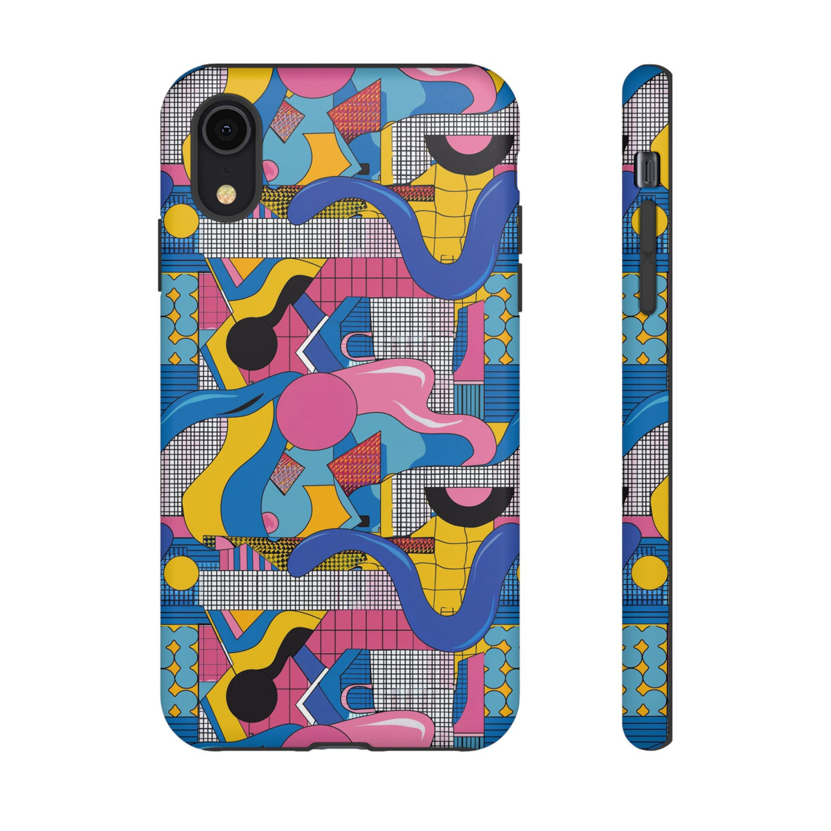 90s Themed Seamless Pattern Phone Case – Embrace Retro Style and Protection 224