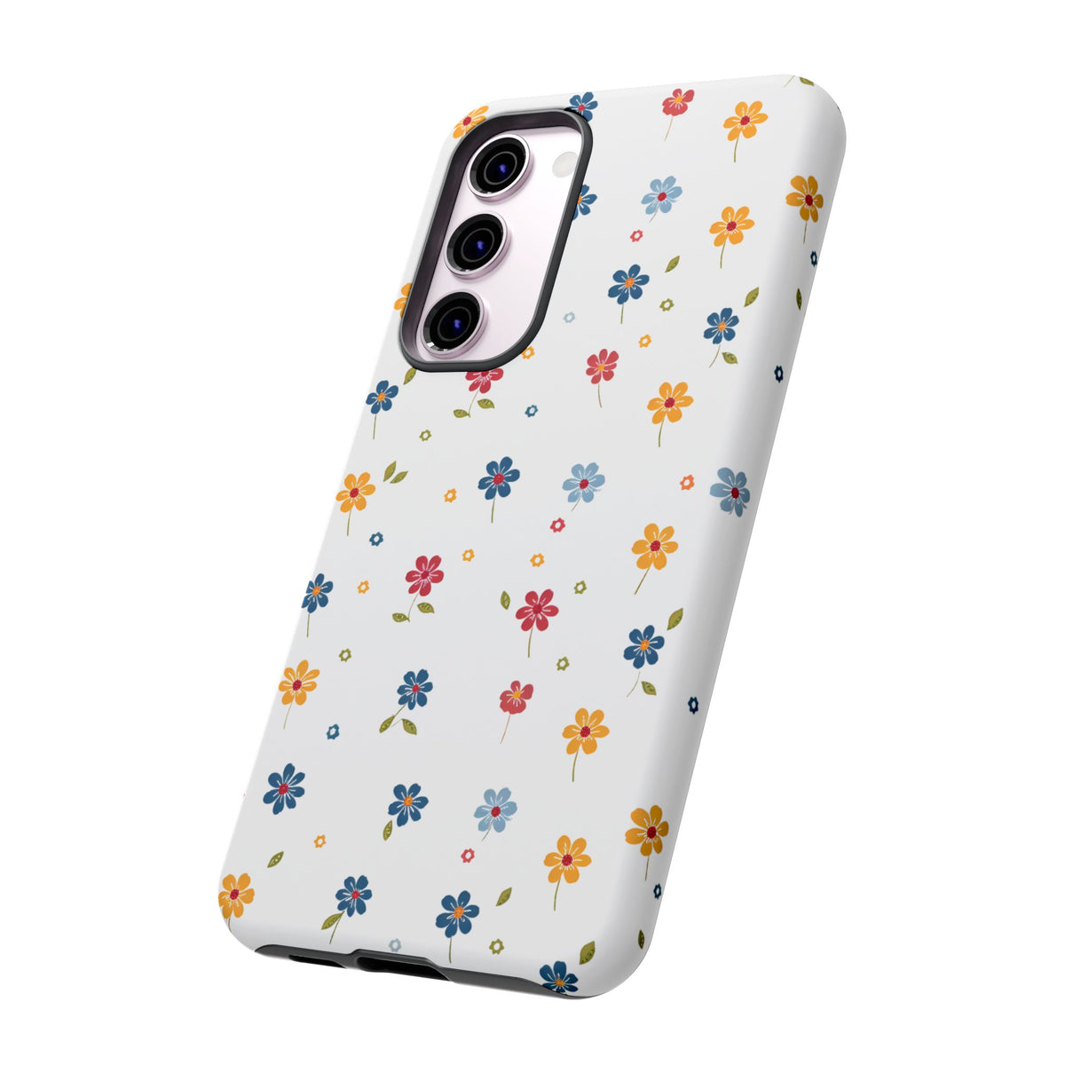 Wild Flowers Garden Stitch Phone Case – Nature-Inspired Floral Design