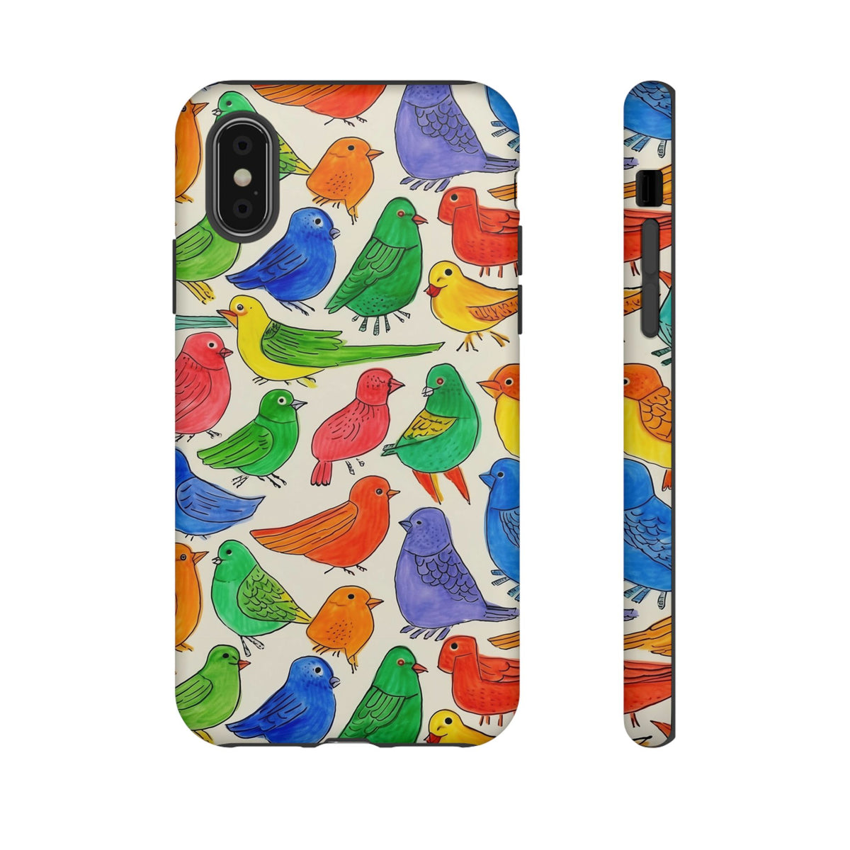 Birds Seamless Pattern Phone Case – Elegant and Timeless Avian Design 2