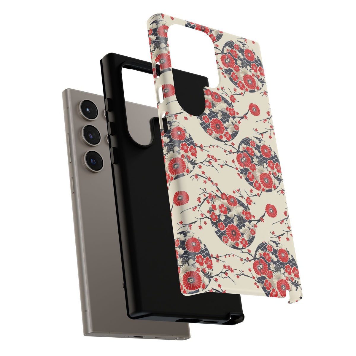 Japanese Pattern Phone Case – Elegant & Timeless Design for Your Phone 138