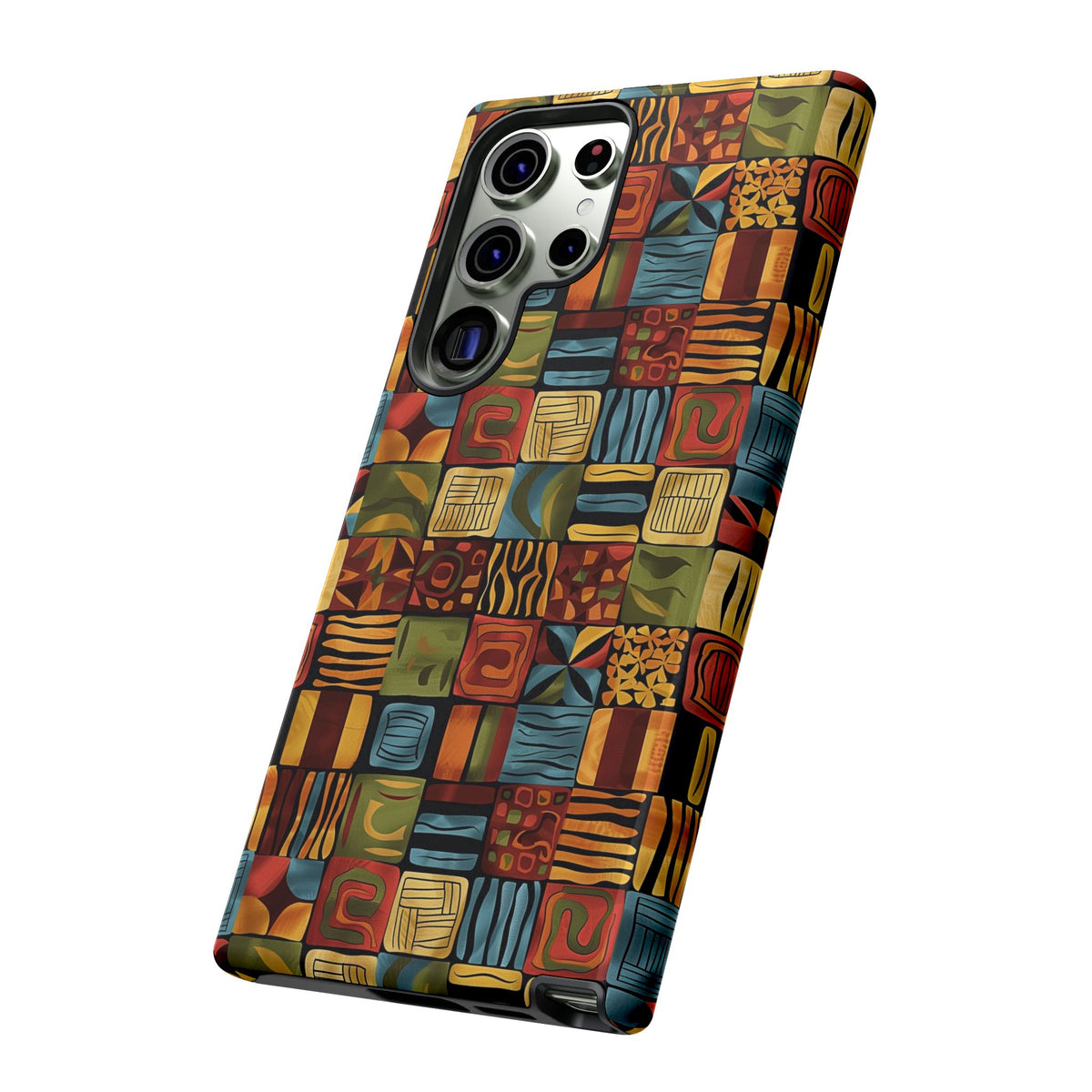 Stylish African Pattern Phone Case – Unique and Vibrant Protection 075