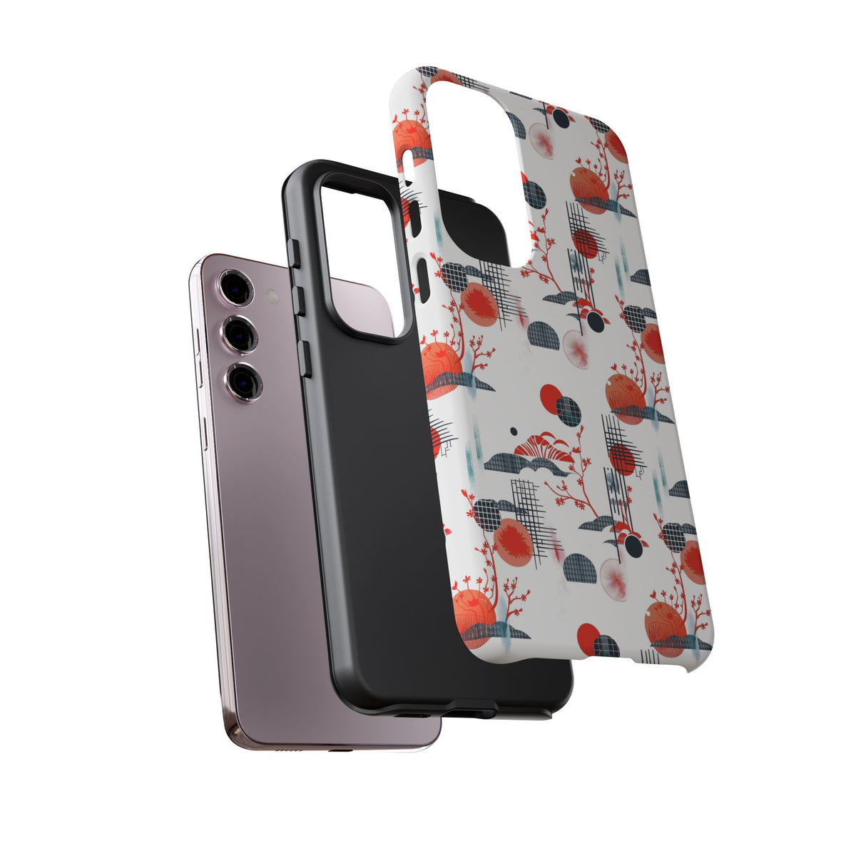 Japanese Pattern Phone Case – Elegant & Timeless Design for Your Phone 082