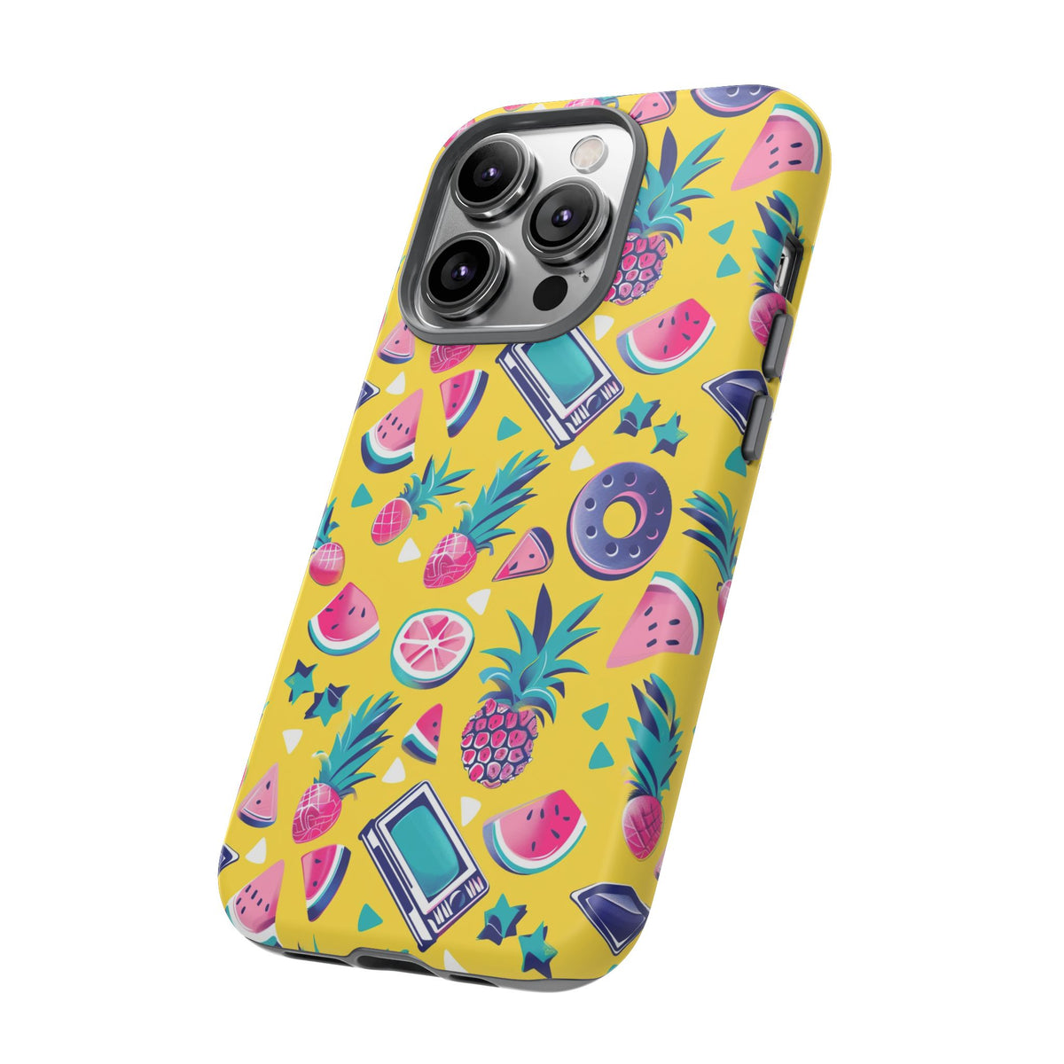 90s Themed Seamless Pattern Phone Case – Embrace Retro Style and Protection 255