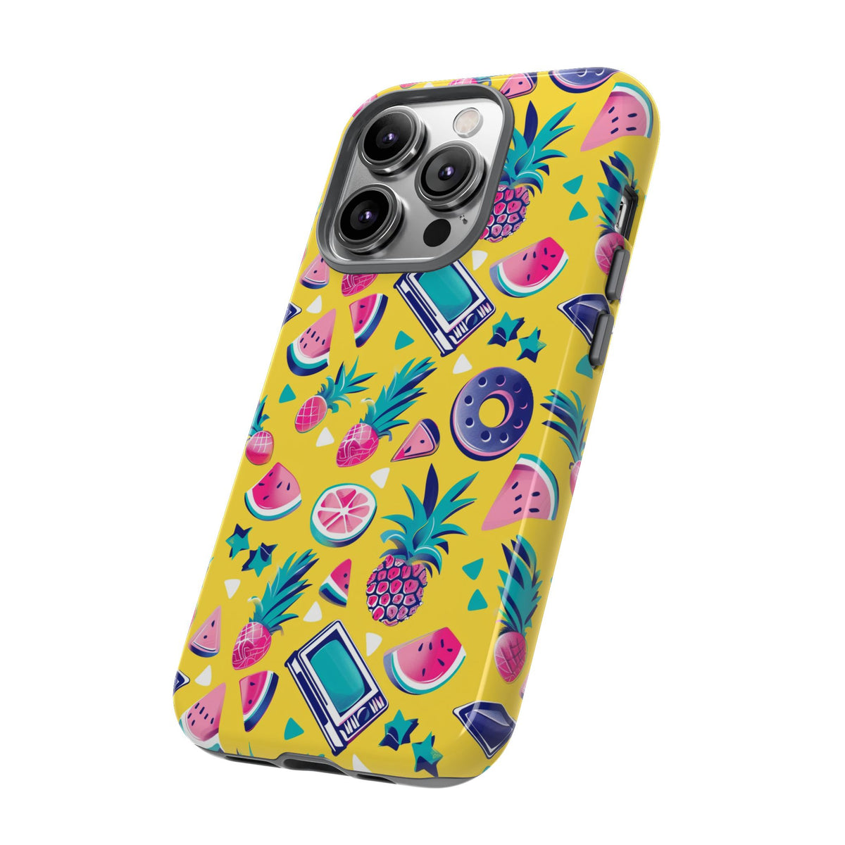 90s Themed Seamless Pattern Phone Case – Embrace Retro Style and Protection 255