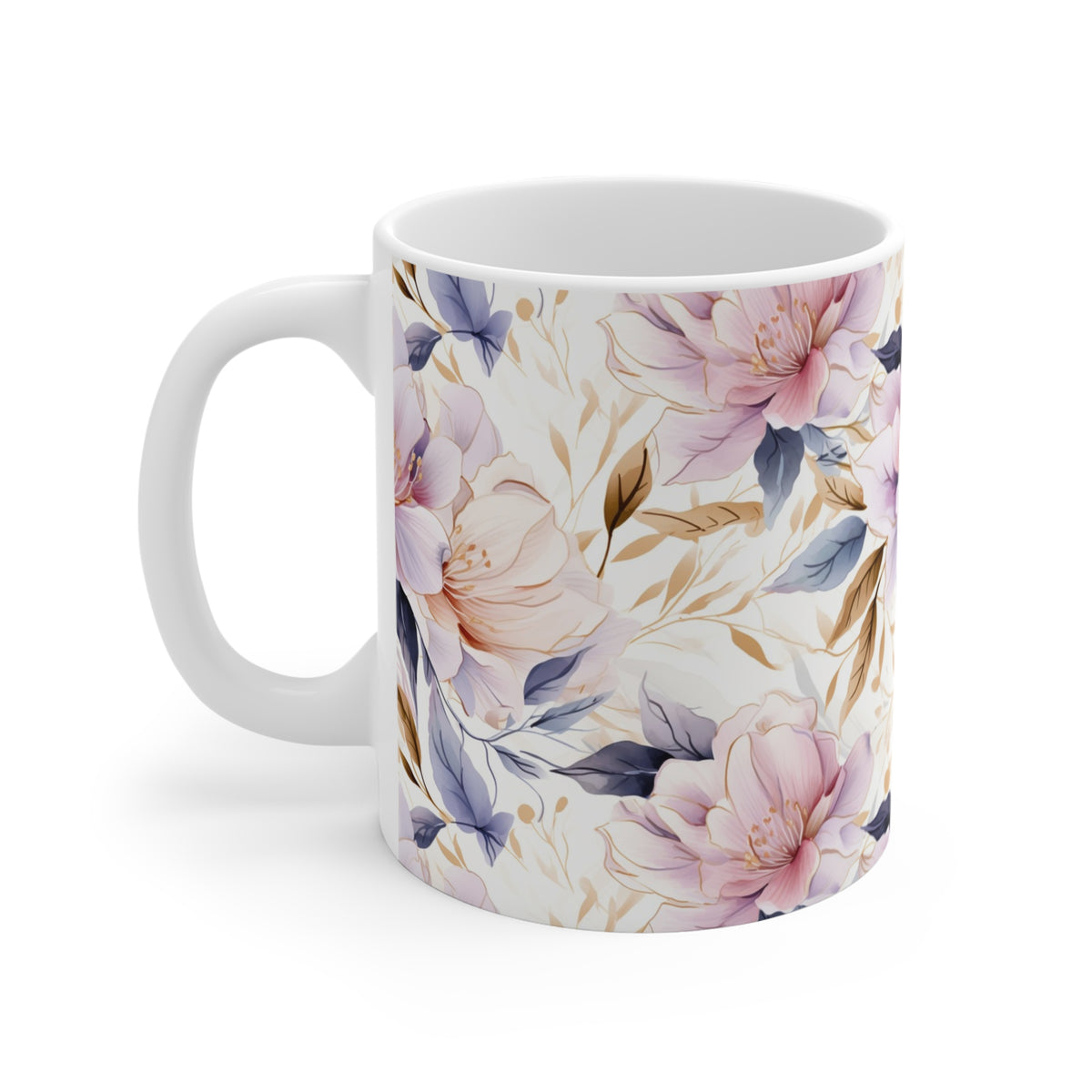 Various Watercolor Design All Over Coffee Mug – Unique Artistic Ceramic Coffee Cup 473