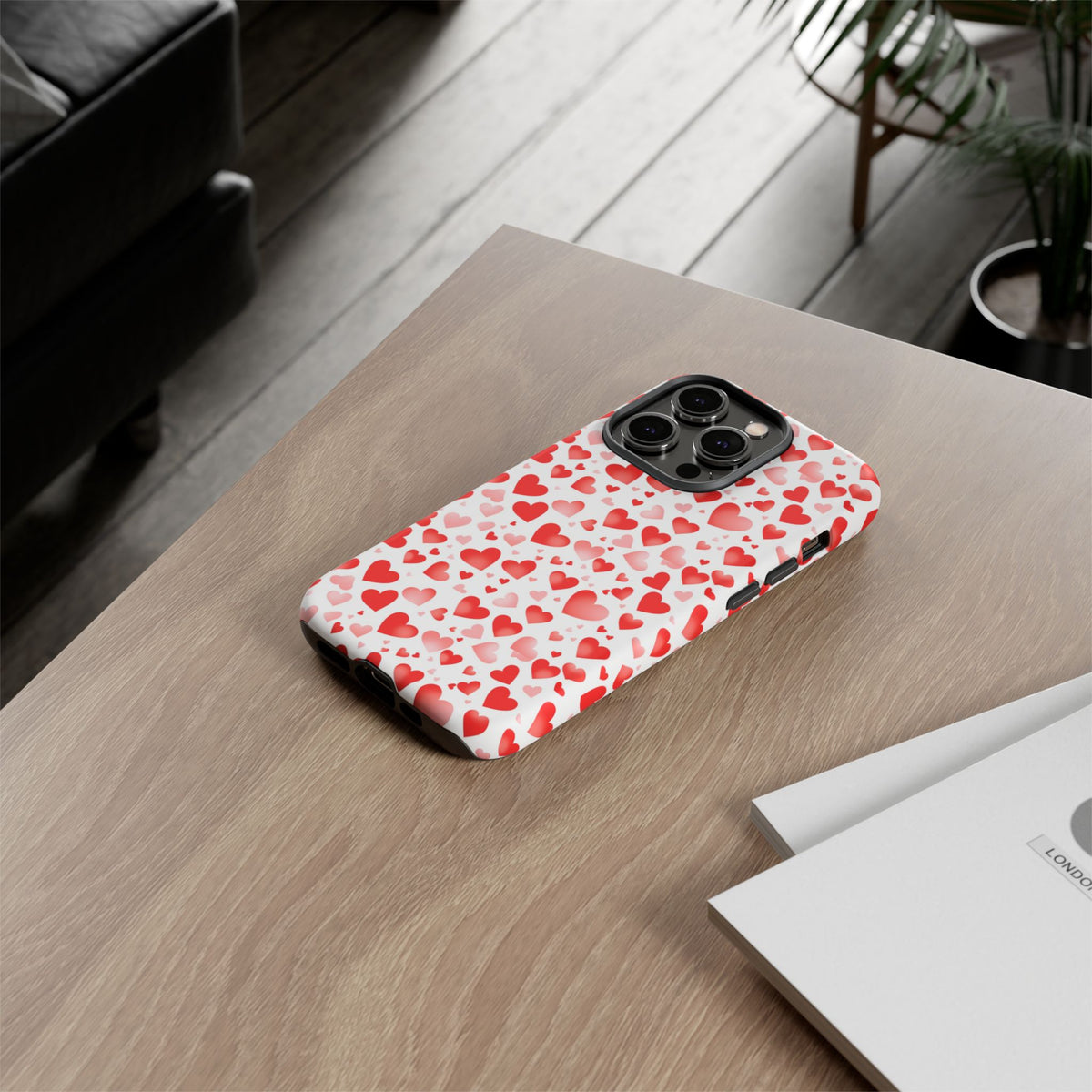 Heart Pattern Phone Case – Stylish & Loving Design for Your Device 231