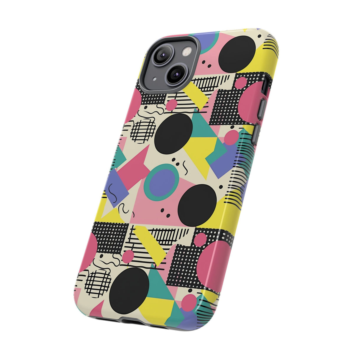 90s Themed Seamless Pattern Phone Case – Embrace Retro Style and Protection 228