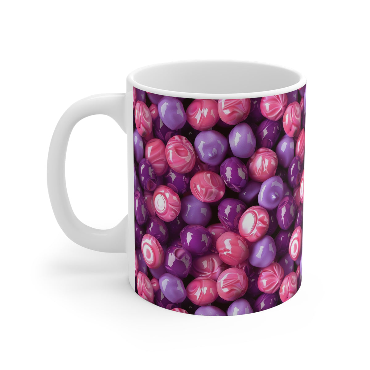 Colorful All-Over Candy Theme Coffee Mug Fun Ceramic Drinkware 338