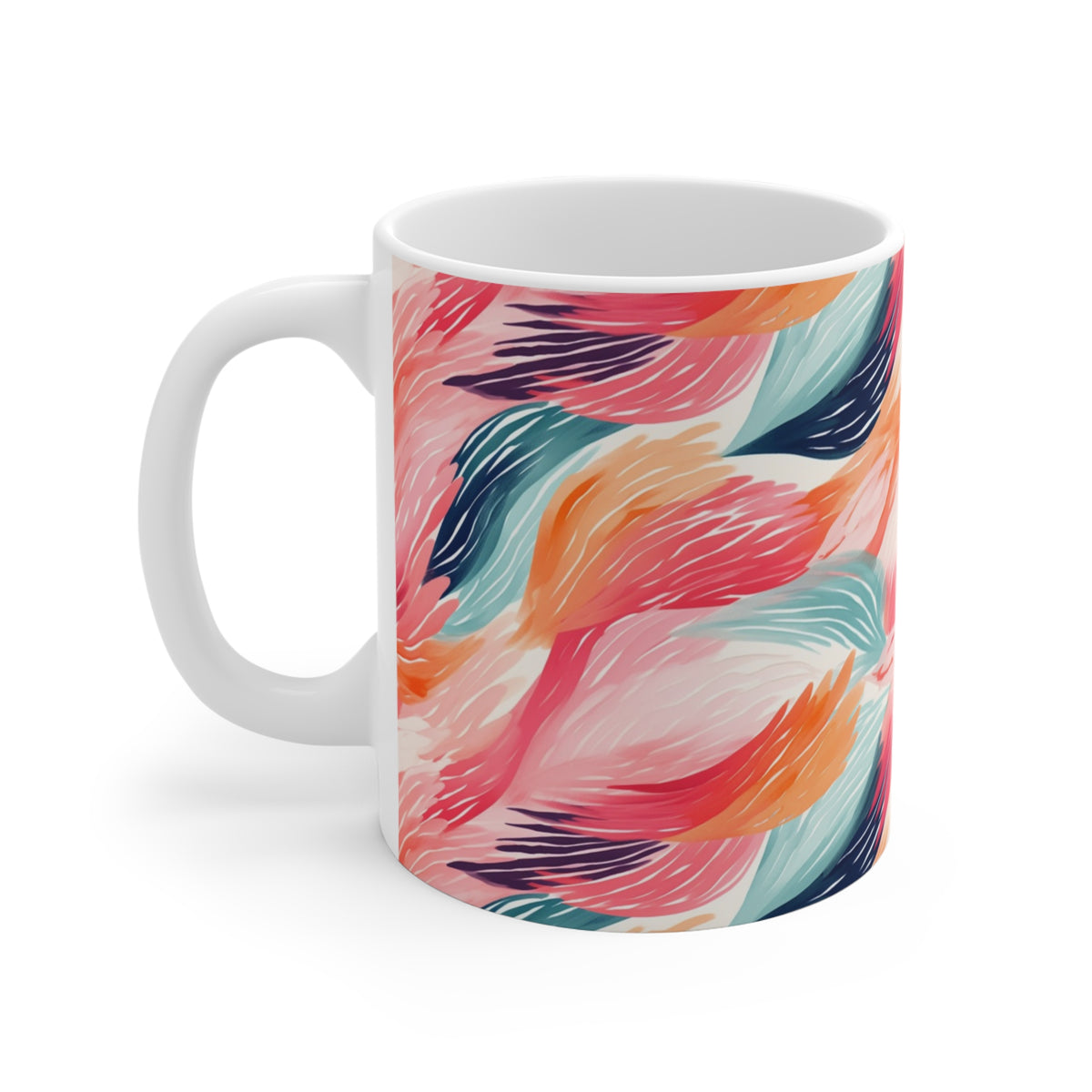 Various Watercolor Design All Over Coffee Mug – Unique Artistic Ceramic Coffee Cup 1053