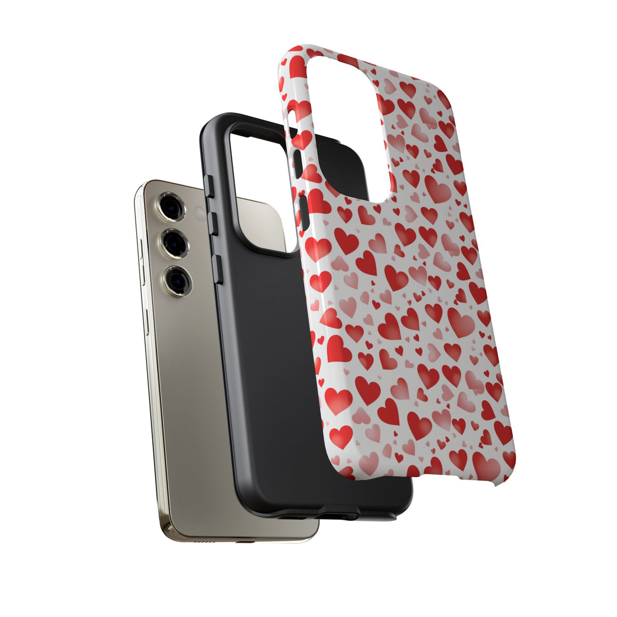 Heart Pattern Phone Case – Stylish & Loving Design for Your Device 231