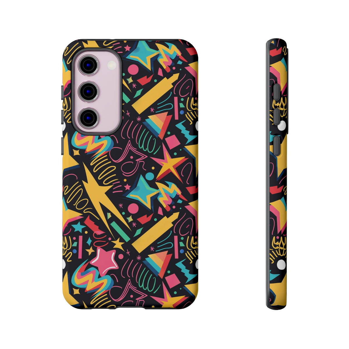 90s Themed Seamless Pattern Phone Case – Embrace Retro Style and Protection 232