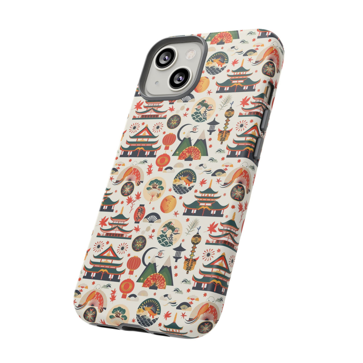 Japanese Pattern Phone Case – Elegant & Timeless Design for Your Phone 068