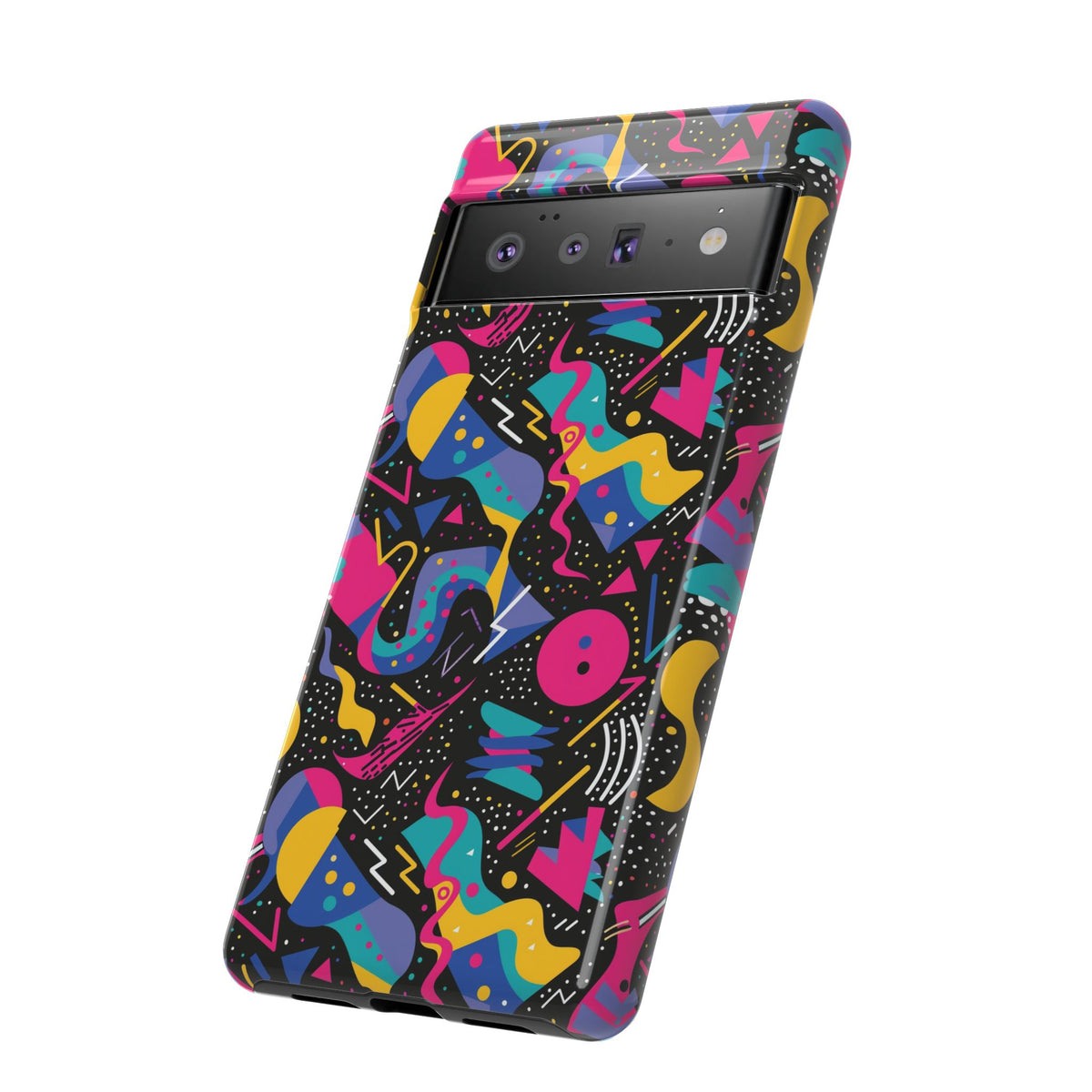 90s Themed Seamless Pattern Phone Case – Embrace Retro Style and Protection 302