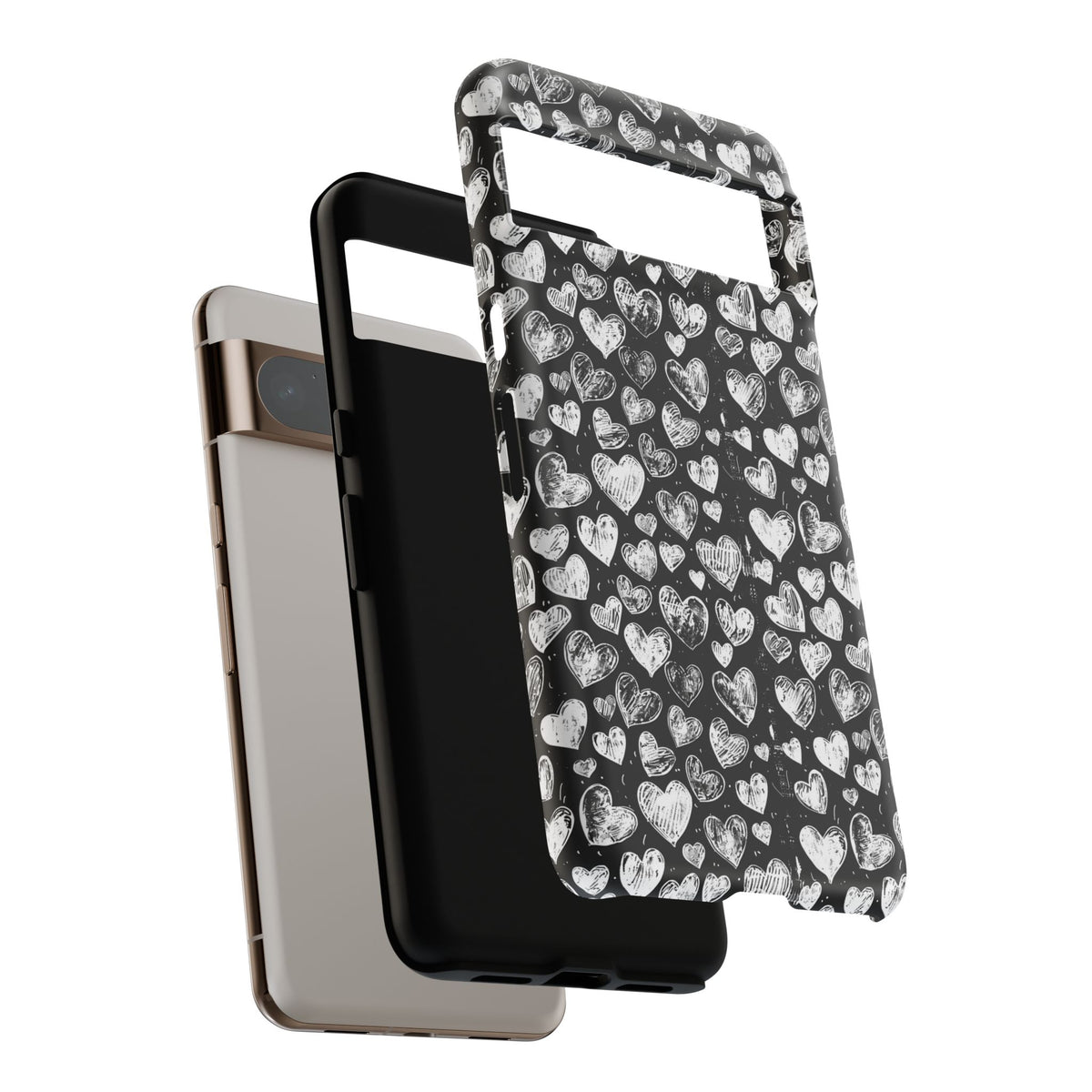 Heart Pattern Phone Case – Stylish & Loving Design for Your Device 815