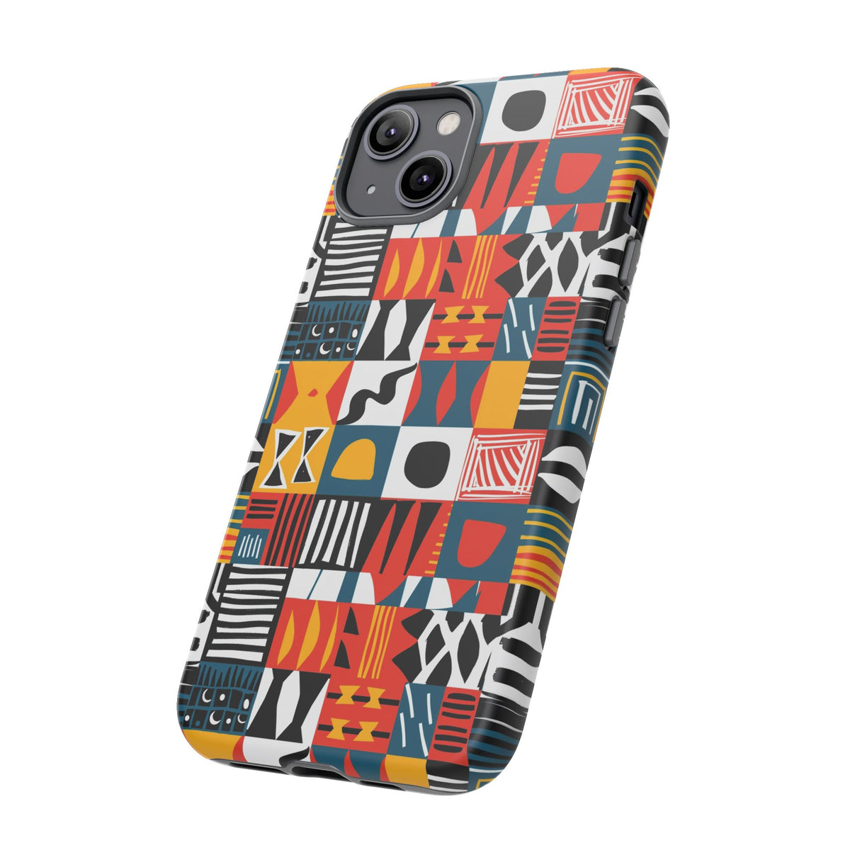 Stylish African Pattern Phone Case – Unique and Vibrant Protection 076