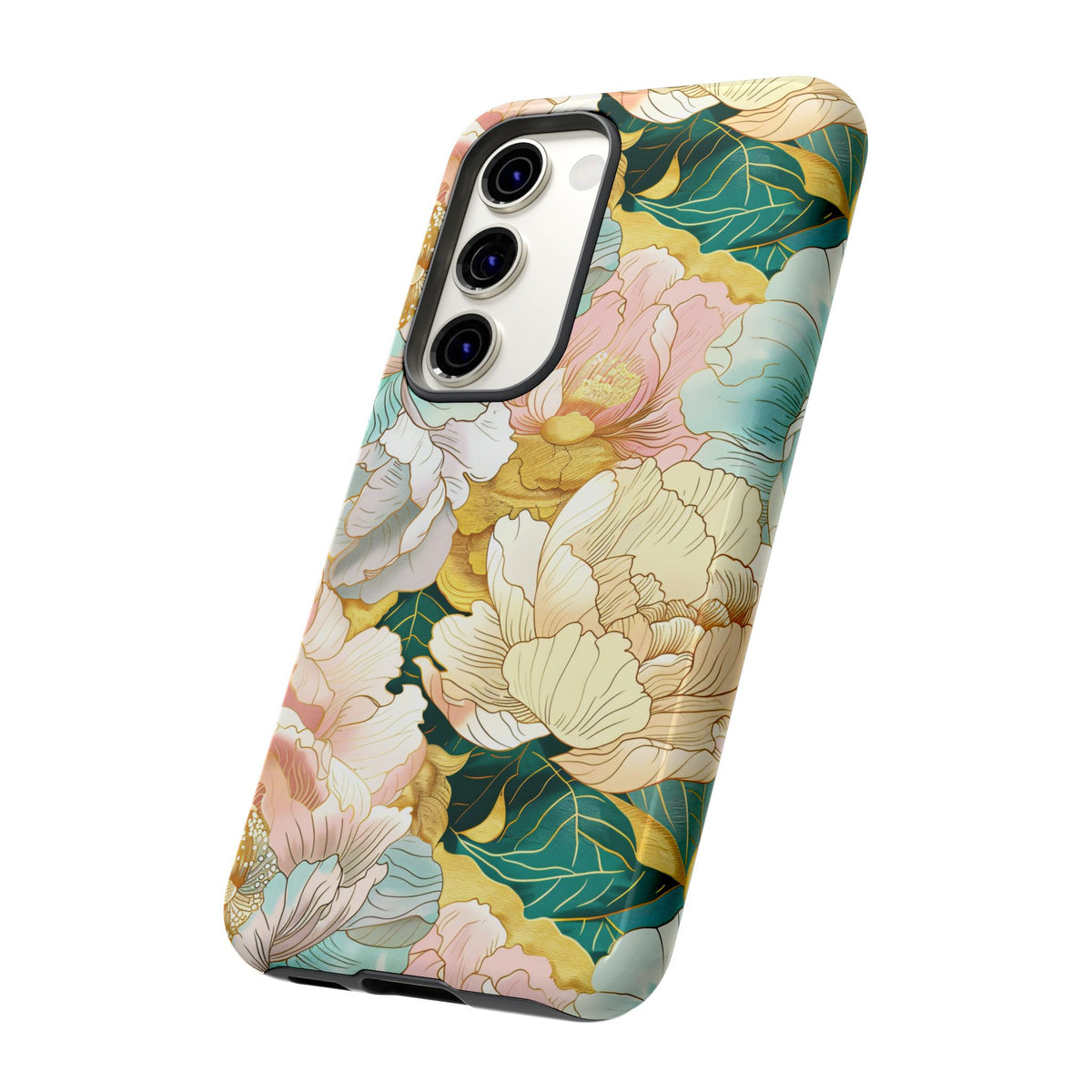 Japanese Blossom Asian Floral Design Phone Case – Elegant Floral Phone Cover