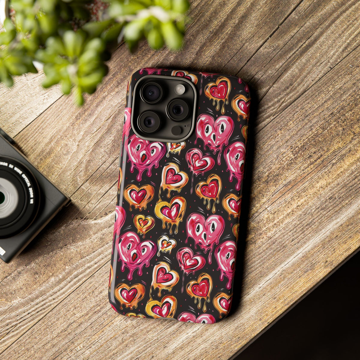 Heart Pattern Phone Case – Stylish & Loving Design for Your Device 361