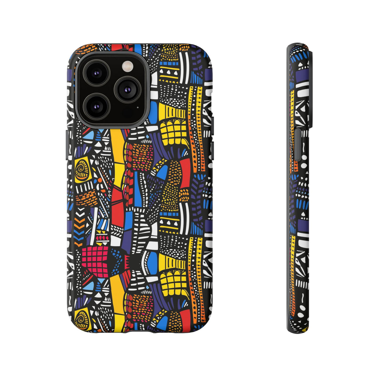 Stylish African Pattern Phone Case – Unique and Vibrant Protection 201