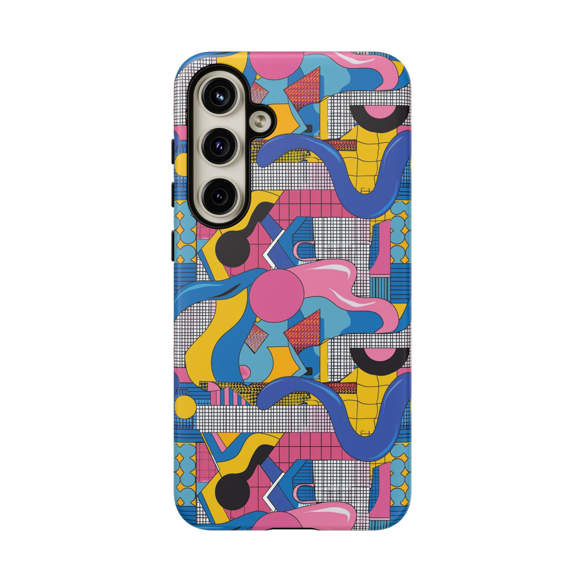 90s Themed Seamless Pattern Phone Case – Embrace Retro Style and Protection 224