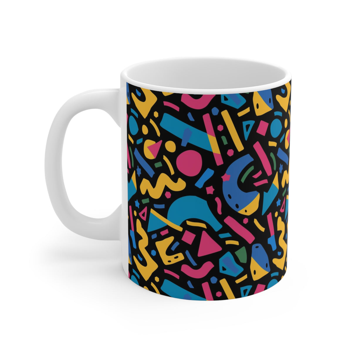 90s Retro Coffee Mug - Full Wrap Design 500