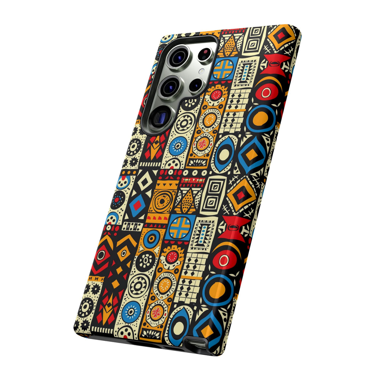 Stylish African Pattern Phone Case – Unique and Vibrant Protection 206