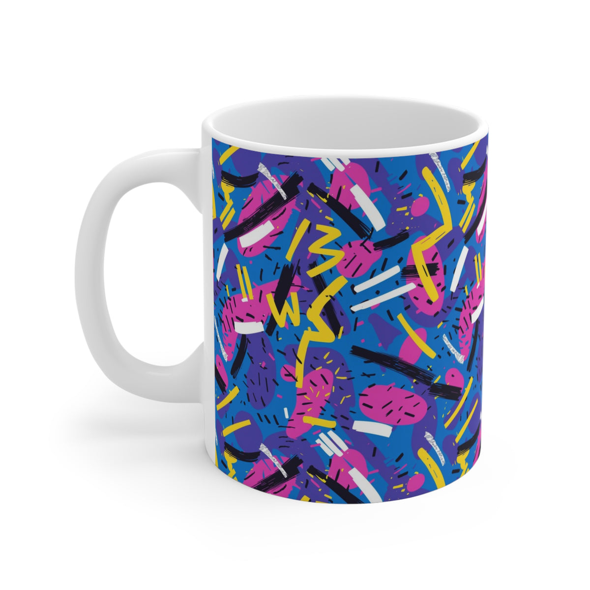 90s Retro Coffee Mug - Full Wrap Design 605