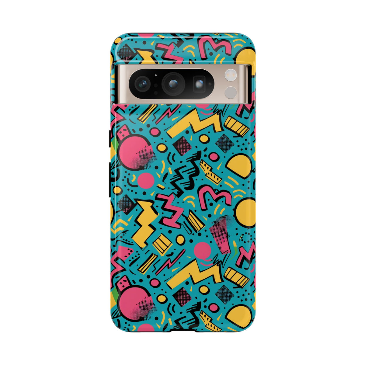 90s Themed Seamless Pattern Phone Case – Embrace Retro Style and Protection 253