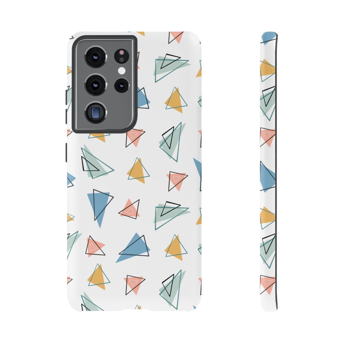 Triangle Pattern Phone Case – Modern & Durable Geometric Design