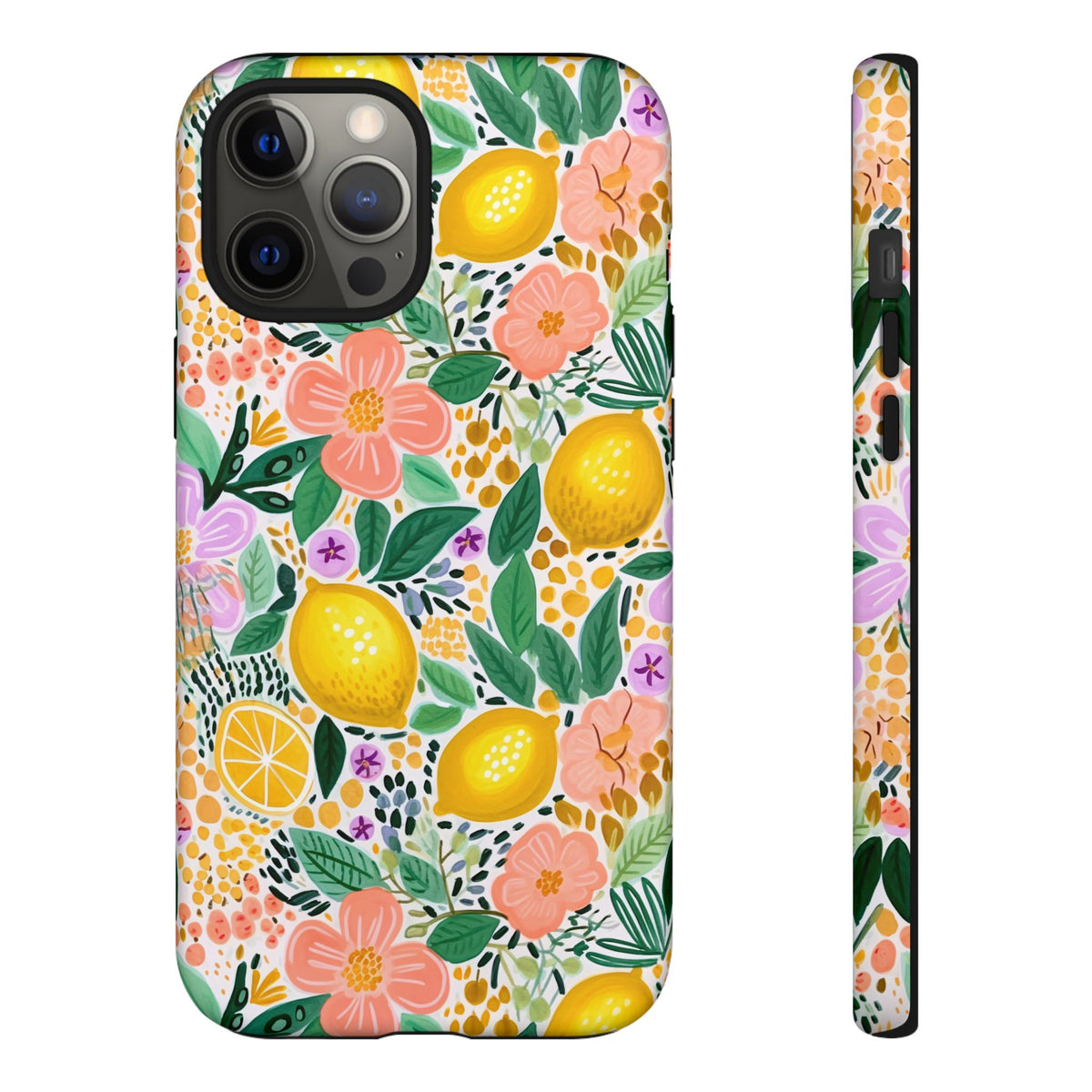 Cute Summer Lemons Phone Case – Refreshing Citrus Design for Your Phone