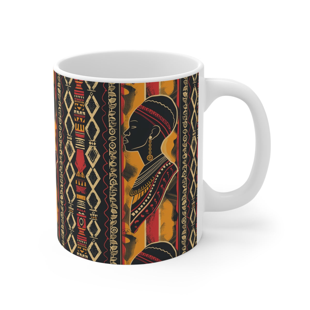 All-Over African Pattern Coffee Mug 701