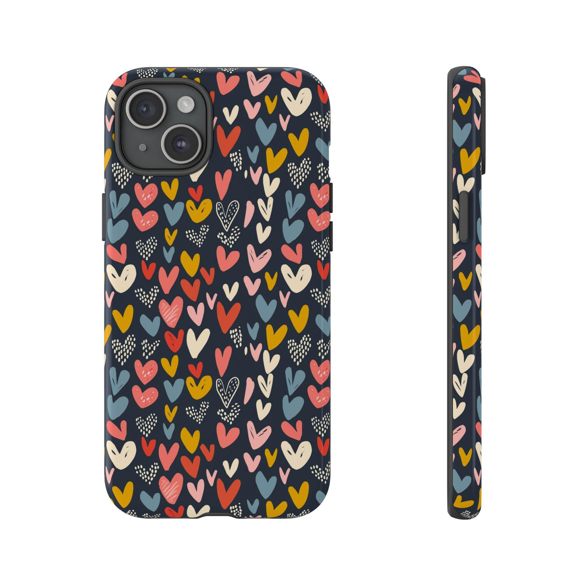 Heart Pattern Phone Case – Stylish & Loving Design for Your Device 816