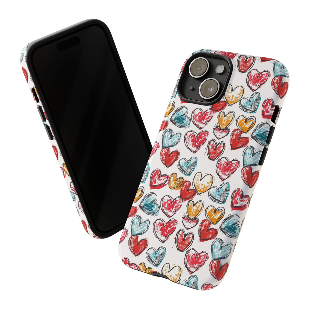 Heart Pattern Phone Case – Stylish & Loving Design for Your Device 235