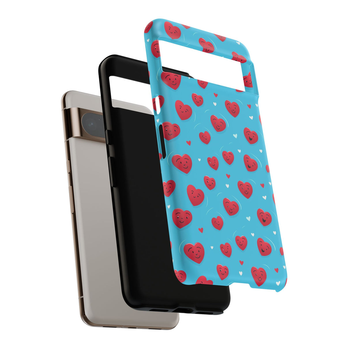 Heart Pattern Phone Case – Stylish & Loving Design for Your Device 811